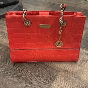 Vibrant Y2K Anne Klein Snakeprint handbag
